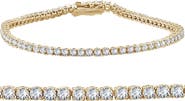 Bliss Diamond 3 Ct Lab Grown Diamond Tennis Bracelet 7" 14k Gold