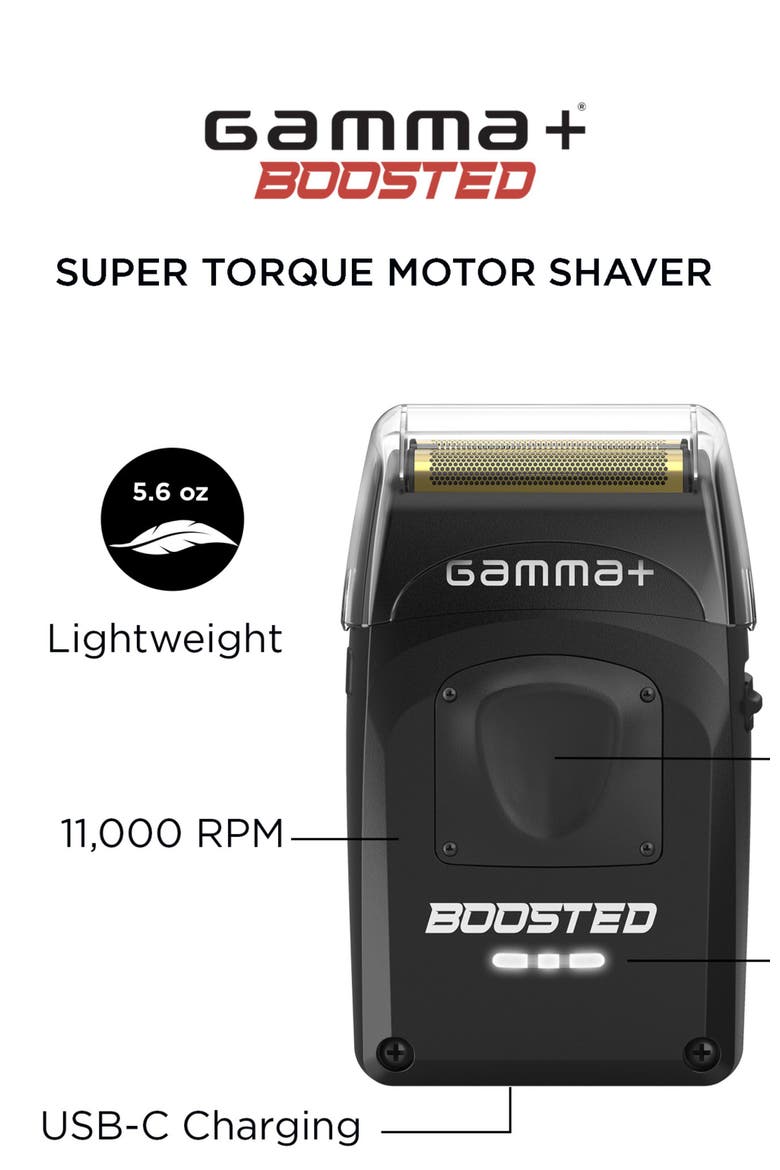 Boosted Cordless Double Foil Shaver, Alternate, color, Black