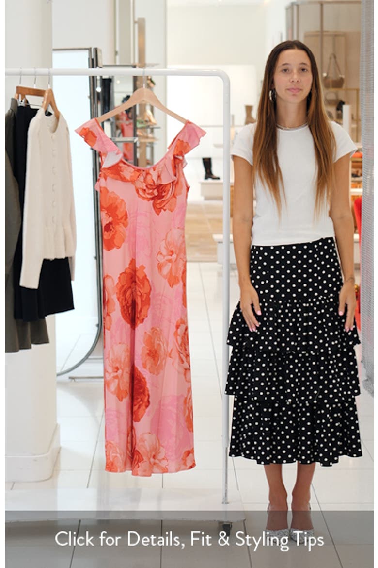 Scarlett Print Ruffle Maxi Dress video