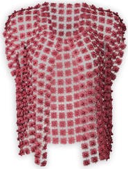 SAACHI Pearly Beaded Floral Lace Top