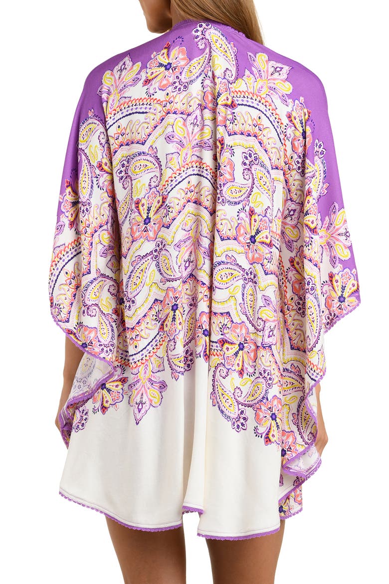 Lilac Cascade Kimono Cover-Up, Alternate, color, MULTI