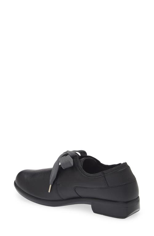 Naot Blizzard Derby In Soft Black Leather