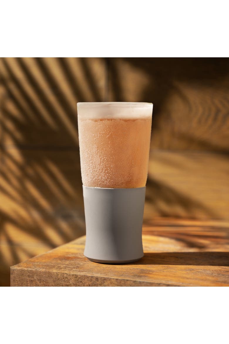 Glass FREEZE Beer Cooling Cup Set of 2, Alternate, color, Gray