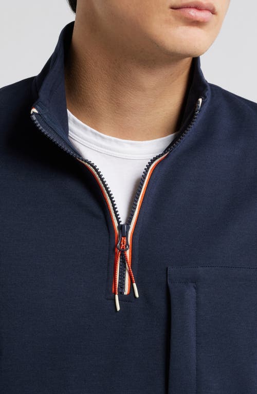 Sealskinz Foulsham Water Repellent Quarter Zip Pullover In Navy