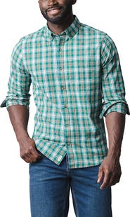 Hope & Henry Organic Stretch Poplin Button Down Shirt