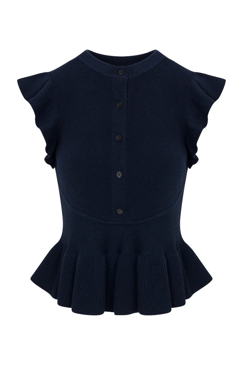 Rhea Knit Sweater, Alternate, color, Navy