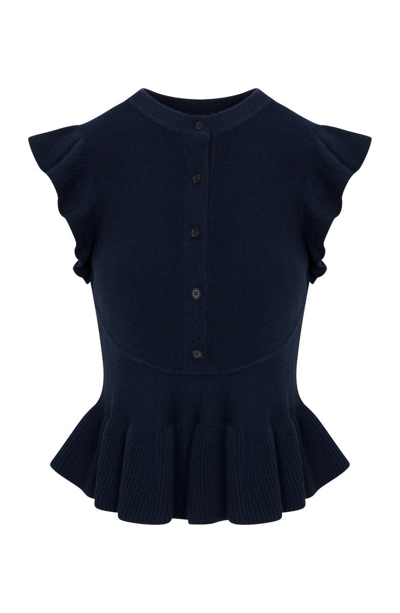 Rebecca Taylor Rhea Knit Sweater, Alternate, color, Navy