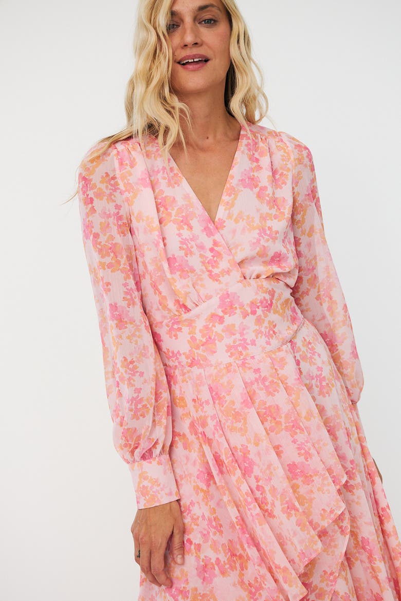 Romancecras Floral Maxi Dress, Alternate, color, Cloudy Flower