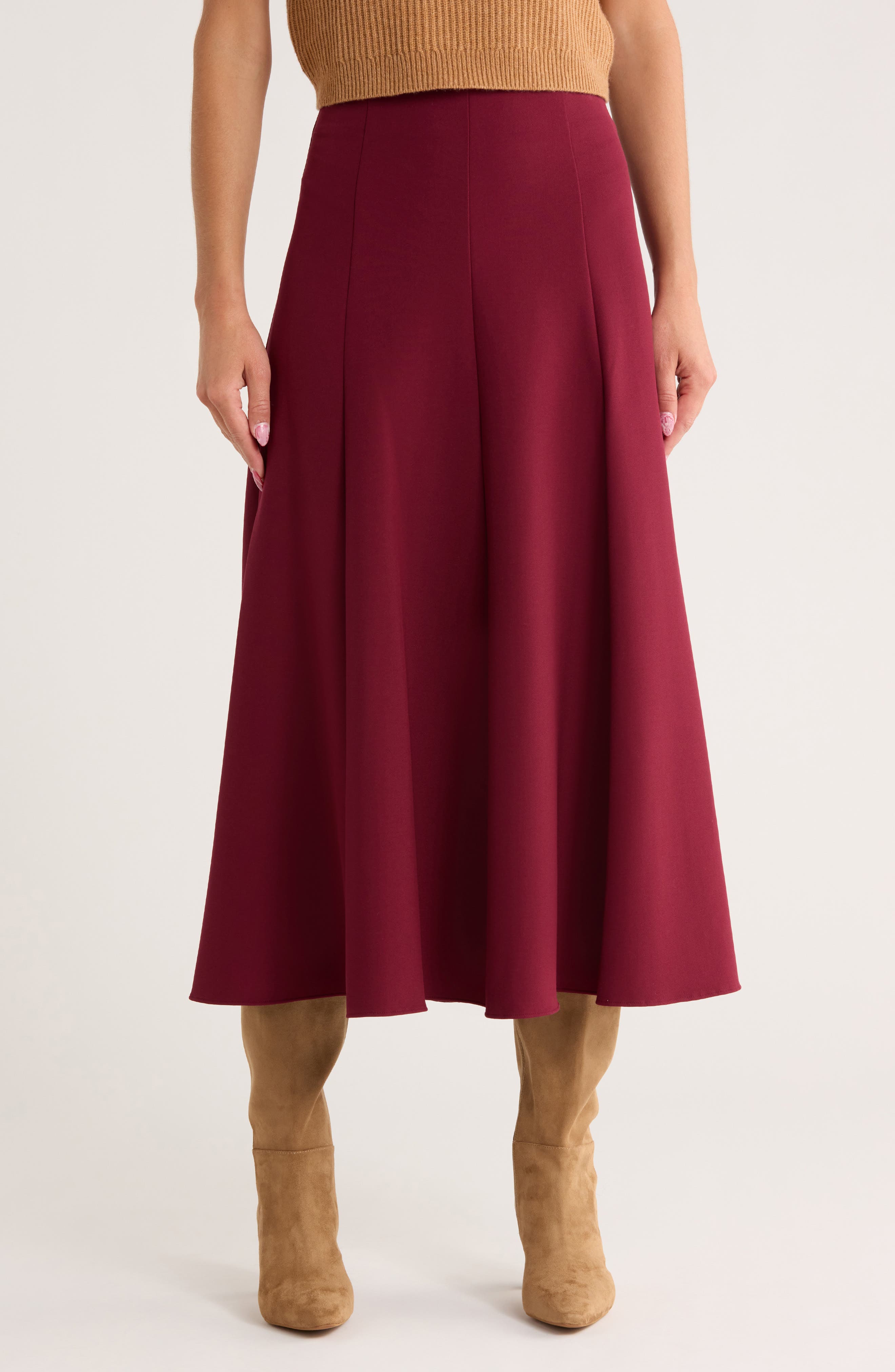 Simkhai Dottie A-Line Midi Skirt