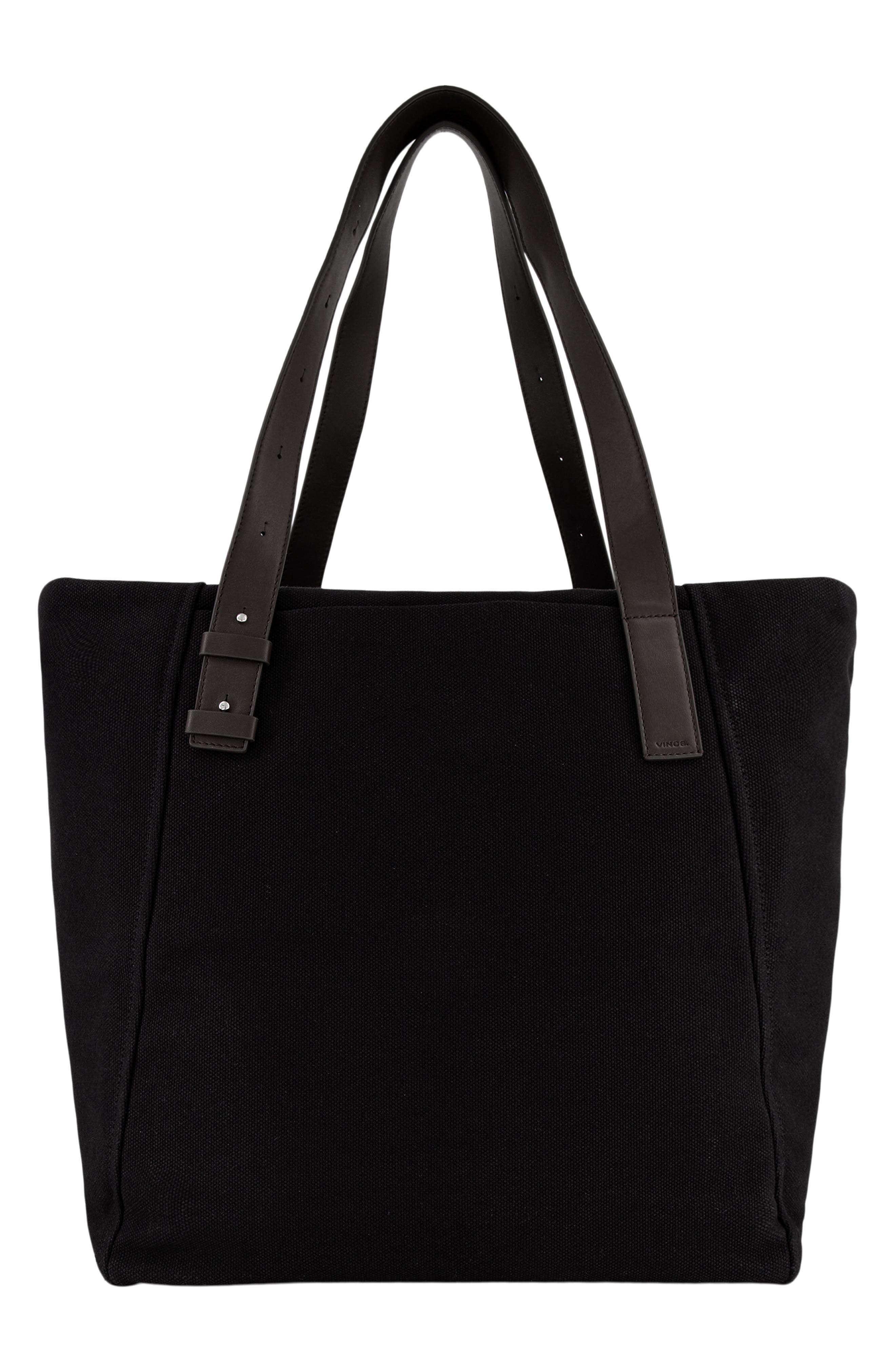 Vince Westmore XL Suede Tote, Alternate, color, Black