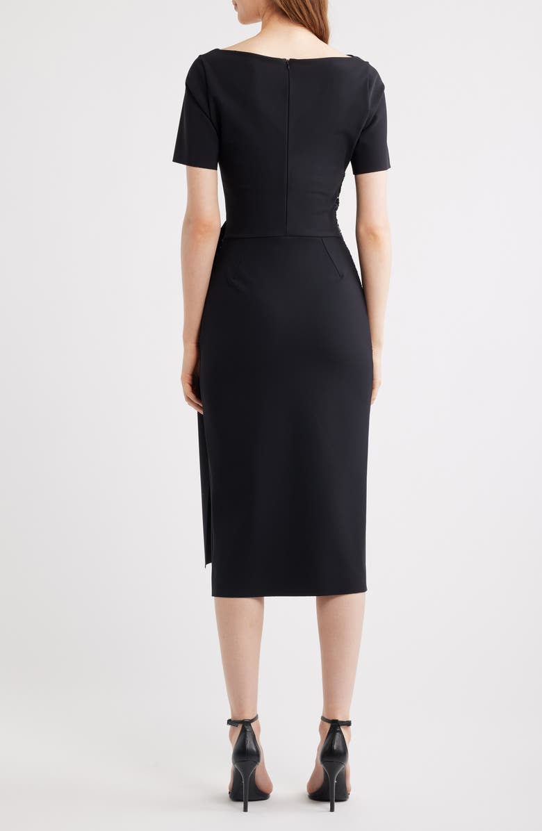 Chiara Boni La Petite Robe Sedva Sequin Cocktail Dress, Alternate, color, 37 Black