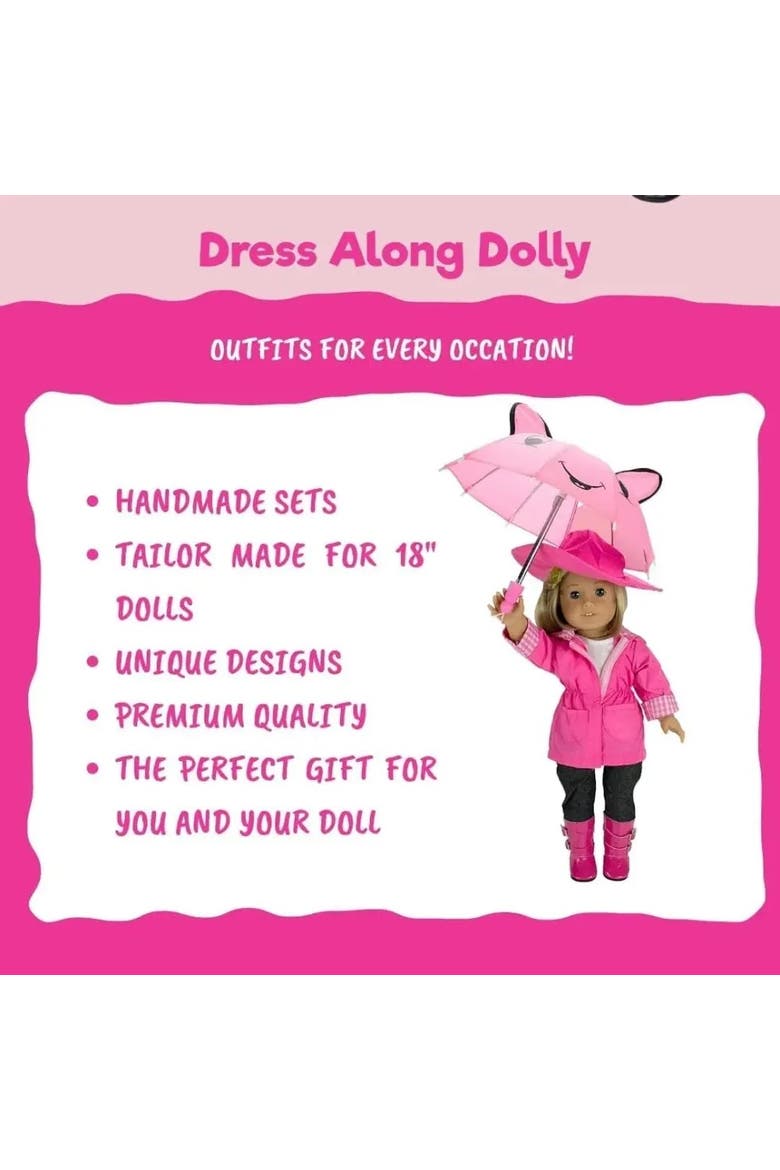 Casual T-Shirt & Jeans 2pc Doll Outfit - Clothes & Accessories Compatible w 18" Girl Dolls- Set Includes Jeans & Floral T Shirt, Gift Set, Alternate, color, White