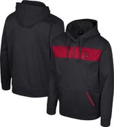 COLOSSEUM Men's Colosseum Black Arkansas Razorbacks Quarter-Zip Hoodie