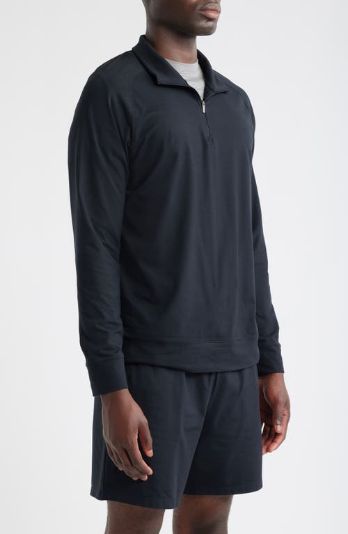 Zella Live In Performance Quarter Zip Pullover In Blue