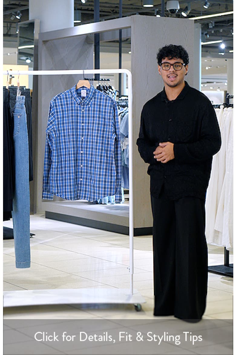 Friday Plaid Cotton Poplin Button-Down Shirt video