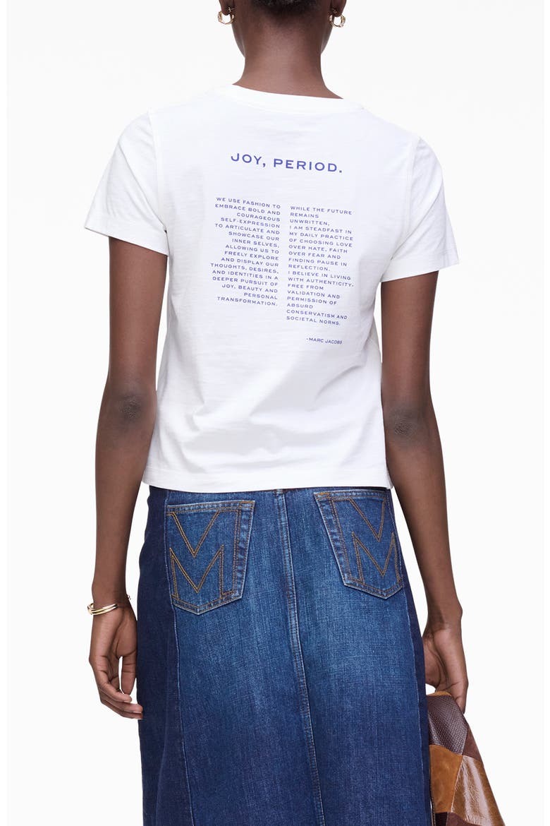Joy, Period Slim Cut Graphic T-Shirt, Alternate, color, WHITE