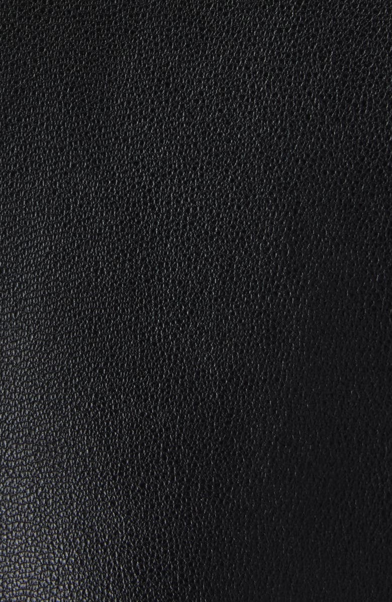 Givenchy Gathered Leather Jacket, Alternate, color, Black