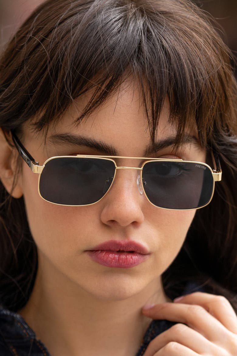 Vesper Aviator Sunglasses, Alternate, color, Gold / Gray