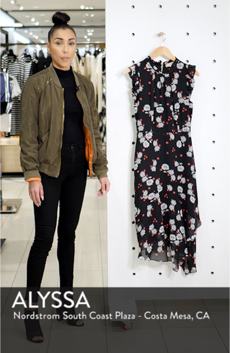 Flutter Sleeve Asymmetrical Hem Dress, sales video thumbnail