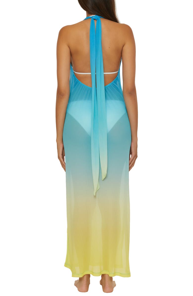 Trina Turk West Palm Sheer Cover-Up Maxi Dress, Alternate, color, 
