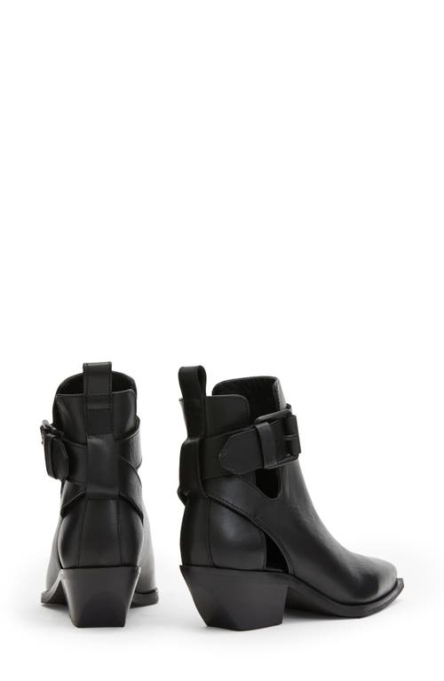 Allsaints Demi Cutout Bootie In Black