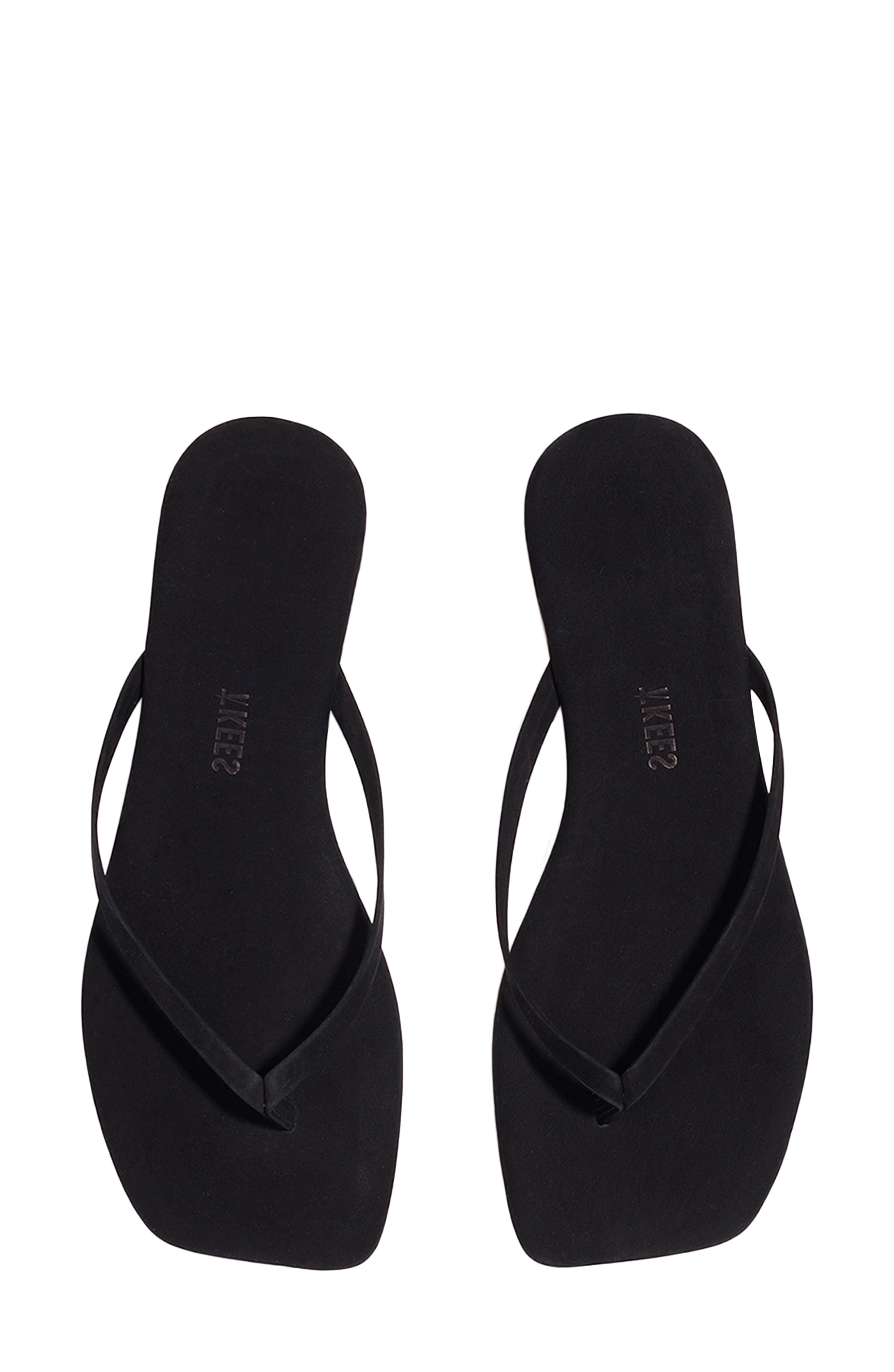 TKEES Lily Square Toe Flip Flop, Alternate, color, Sable