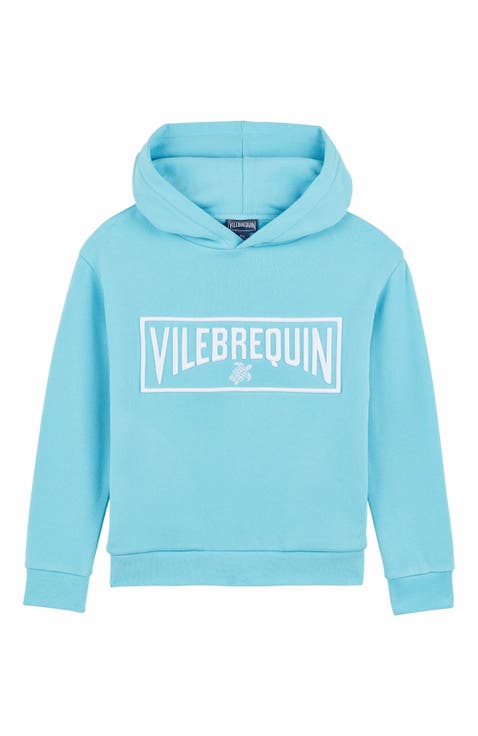 Kids' 3D Logo Embroidered Hoodie