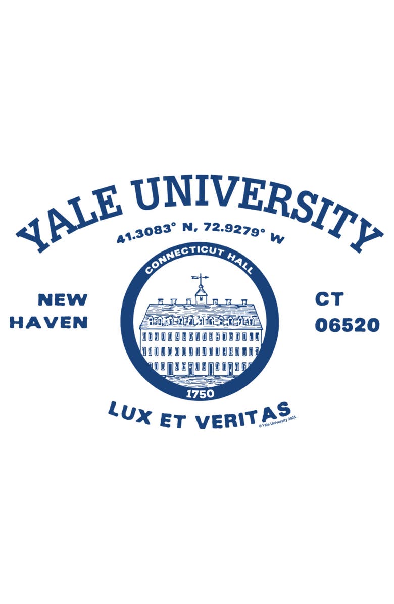 Yale University Men's Yale University New Haven University Motto Graphic T-Shirt, Alternate, color, Navy Blue