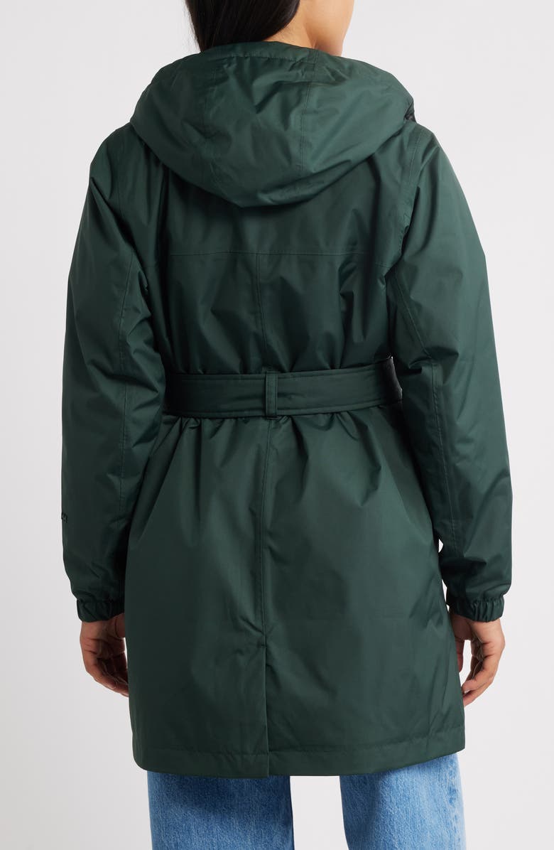 Helly Hansen Classic Insulated Trench Coat, Alternate, color, Dark Jungle