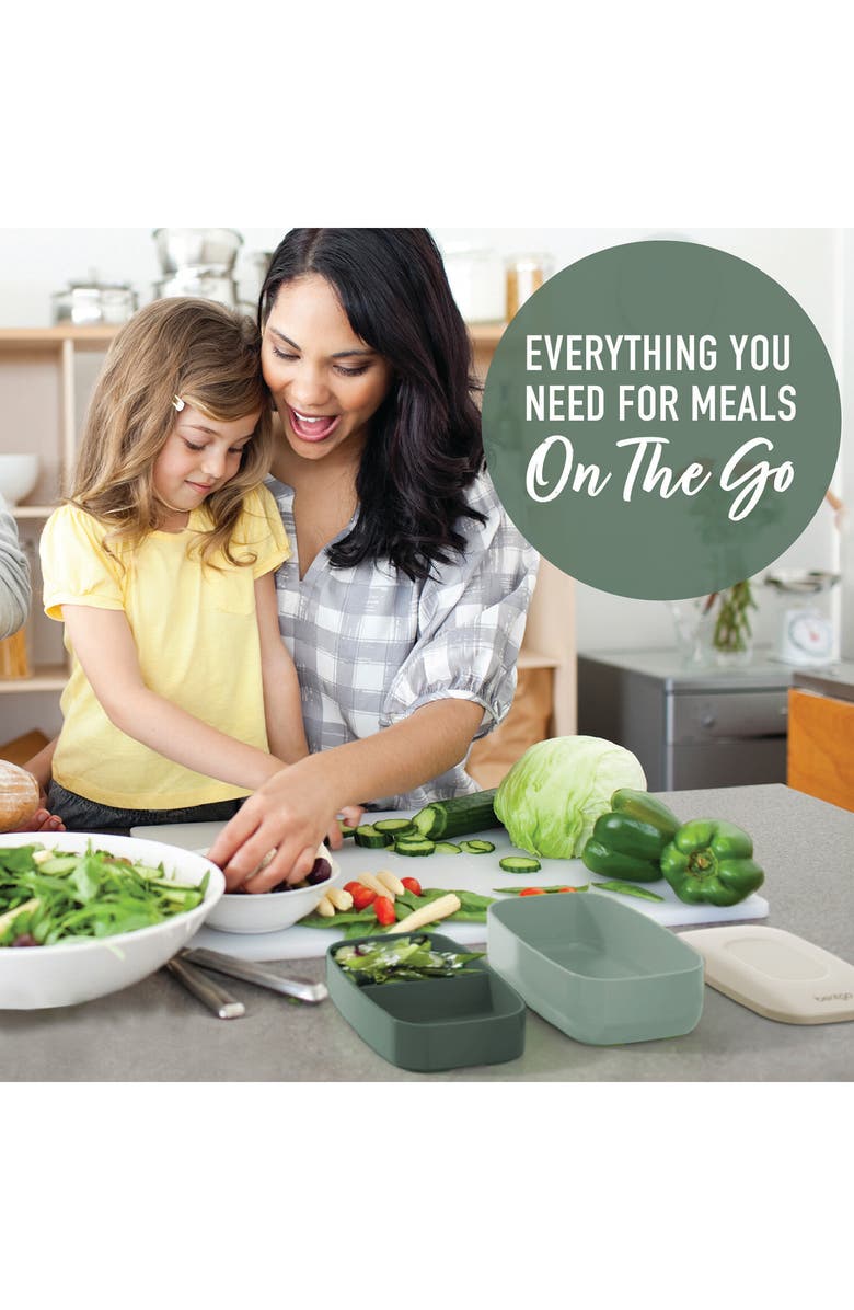 BENTGO Deluxe Lunch 4-Piece Set, Alternate, color, Green
