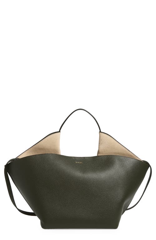 Ree Projects Medium Anne East/west Leather Tote In Green