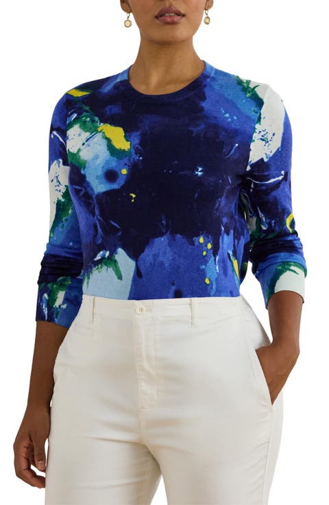 Floral Sweater (Plus)