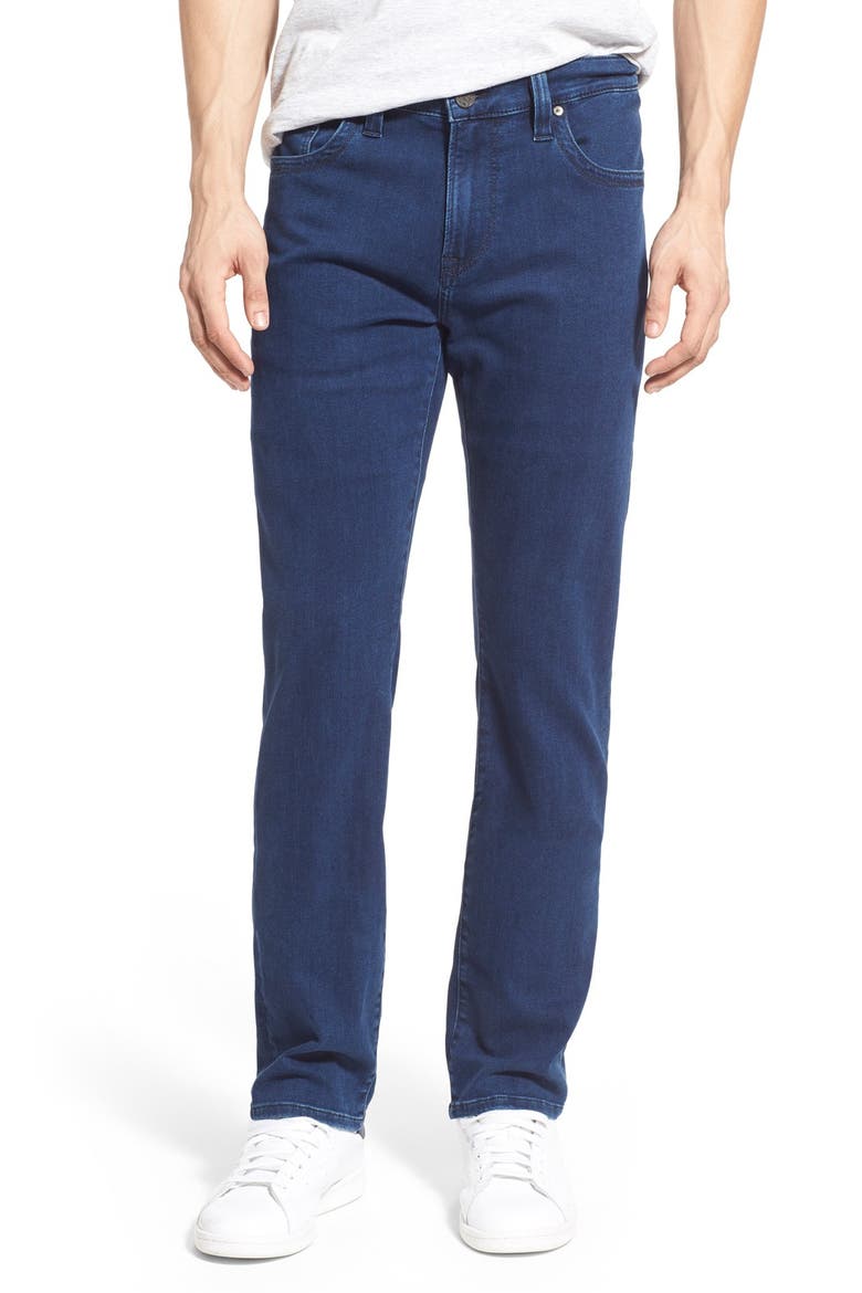 Courage Straight Leg Jeans, Main, color, MIDNIGHT LIGHT DENIM