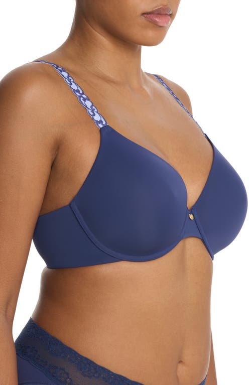 Natori Pure Luxe Underwire T-shirt Bra In Blue
