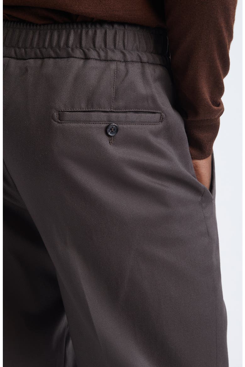 New Stretch Cotton & Wool Trousers, Alternate, color, BROWN
