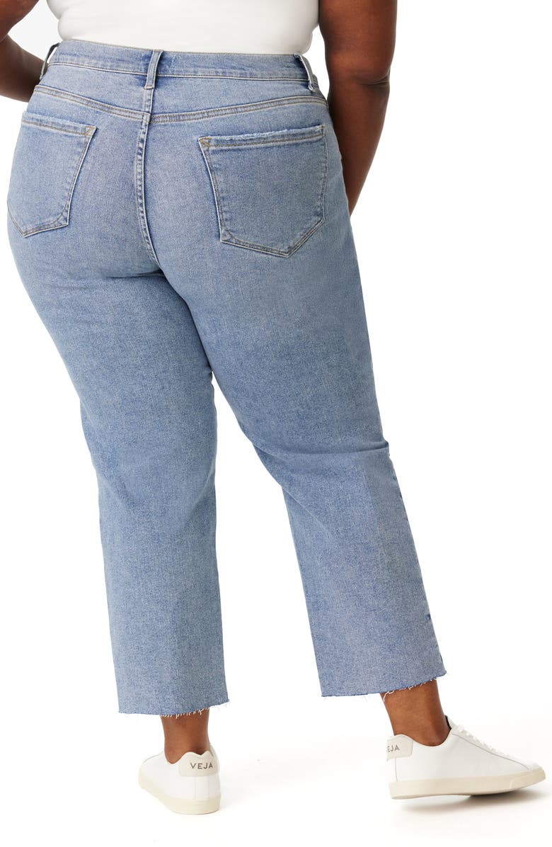 Kensie Allie Raw Hem Crop Slim Jeans, Alternate, color, Marina