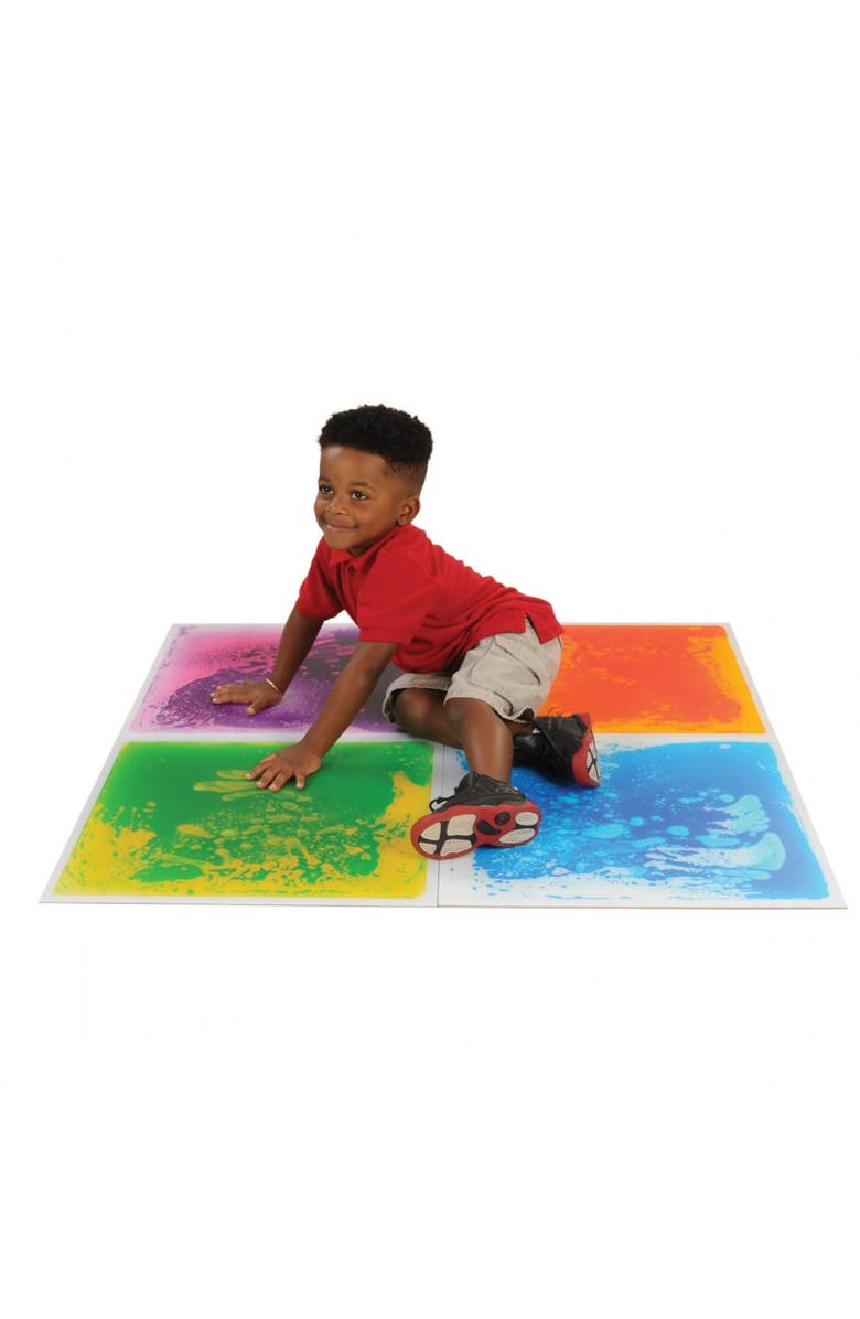 Kaplan Early Learning Company Liquid Tile Mat - Blue, Alternate, color, Blue