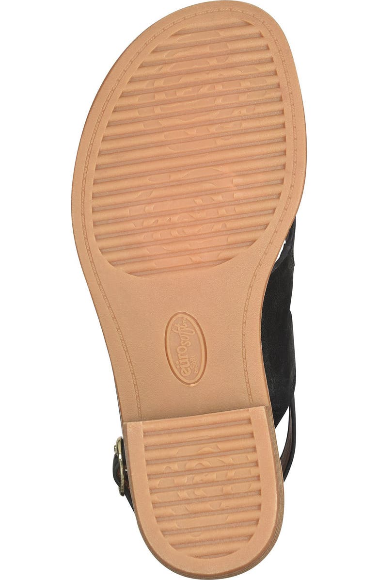 EUROSOFT Nessie Toe Loop Slingback Sandal, Alternate, color, Black