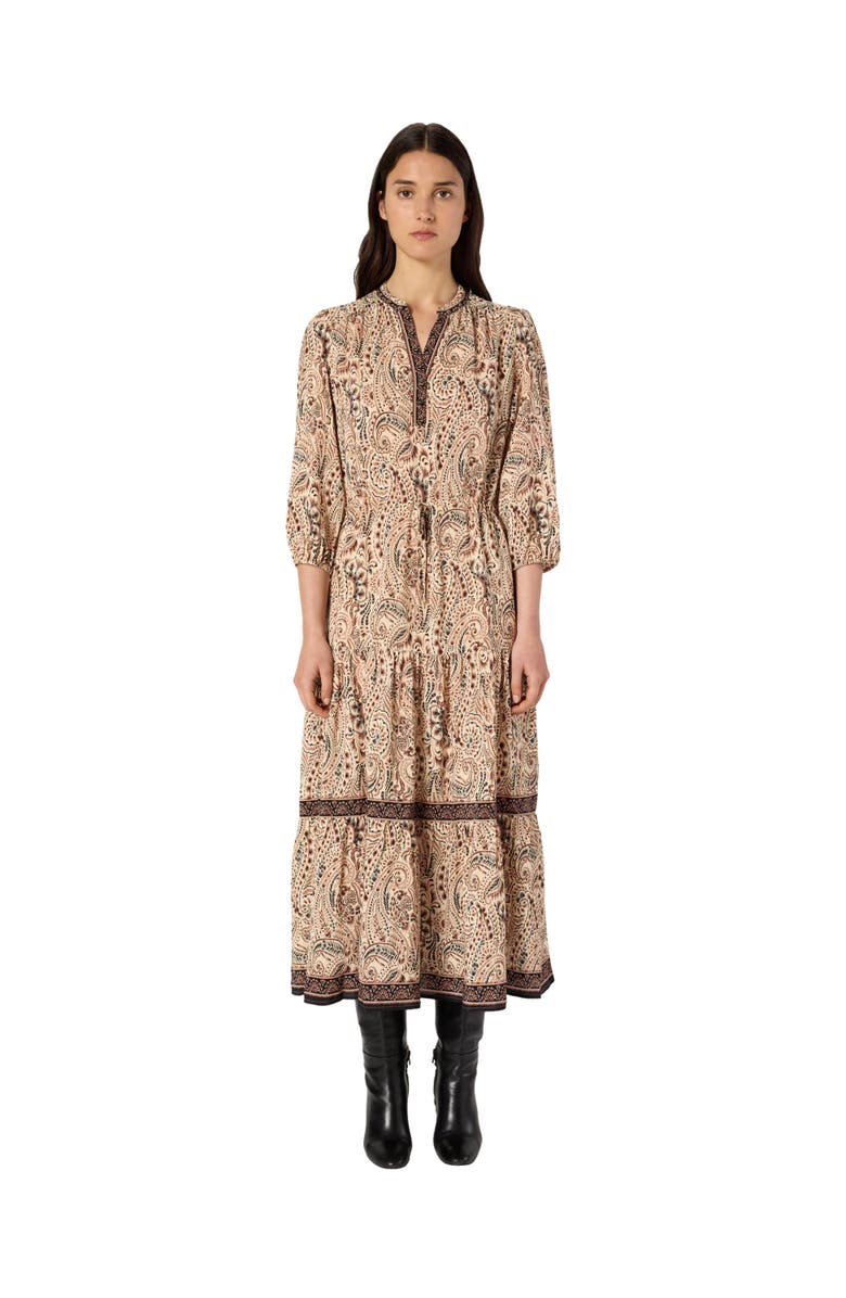 GERARD DAREL Lyna Flowing Midi Dress, Main, color, Natural