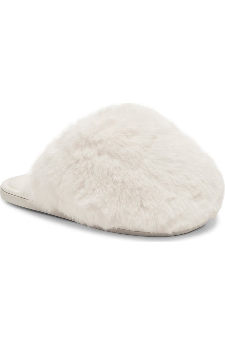 Free People Snowball Faux Fur Slipper, Main, color, Snow Faux Fur