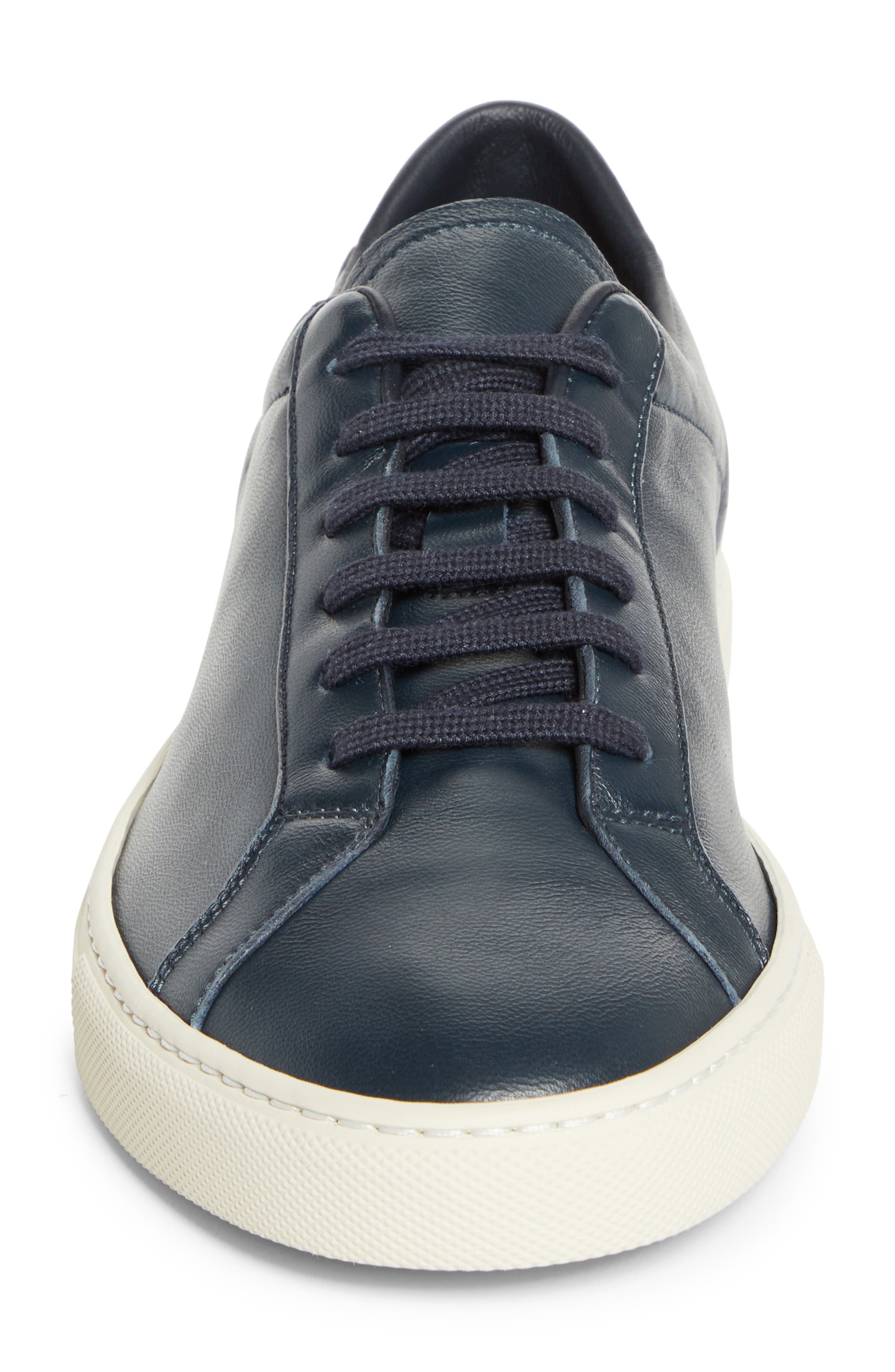 Common Projects Achilles Slim Premium Sneaker, Alternate, color, Navy