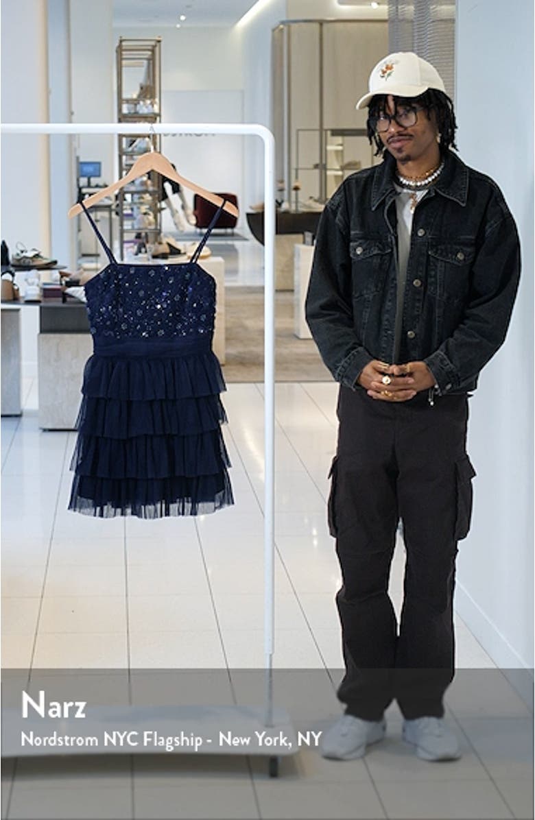 Floral Tiered Tulle Dress, sales video thumbnail