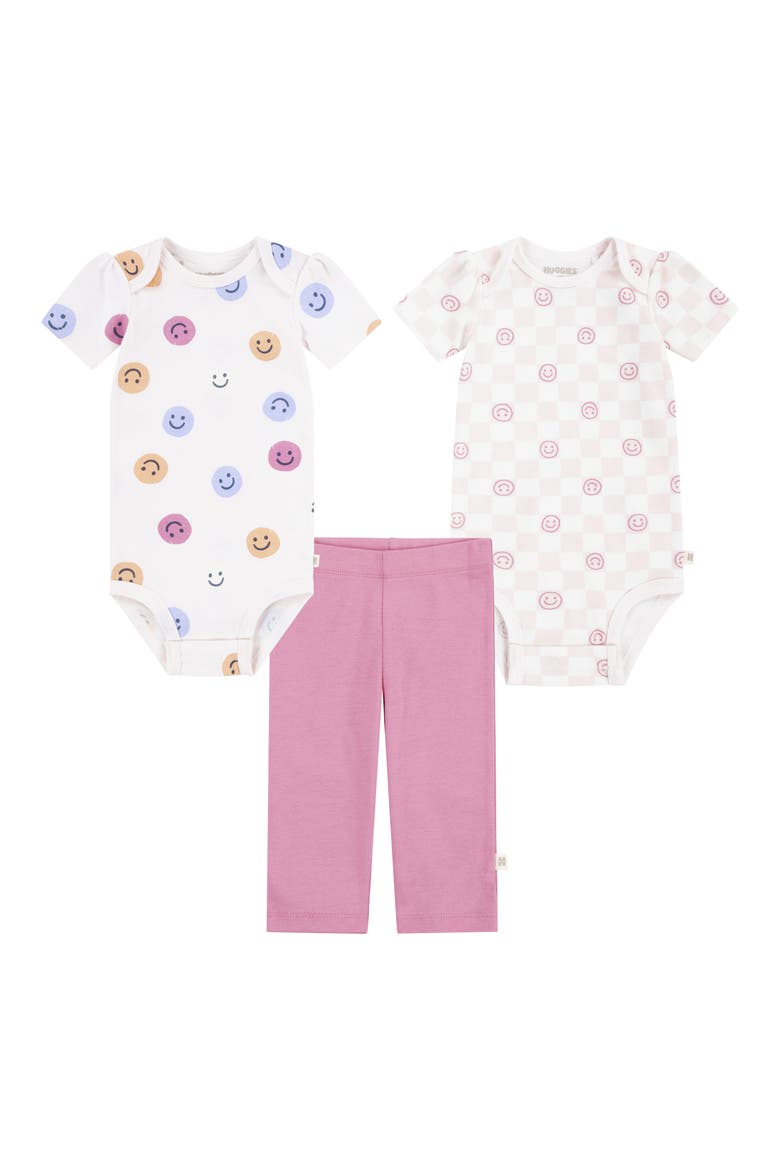 3-Piece Organic Cotton Bodysuit & Pants Set, Main, color, CHATEAU