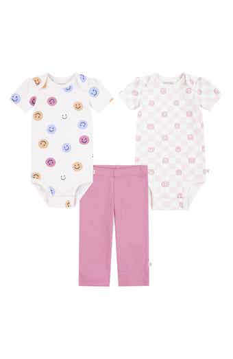 3-Piece Organic Cotton Bodysuit & Pants Set