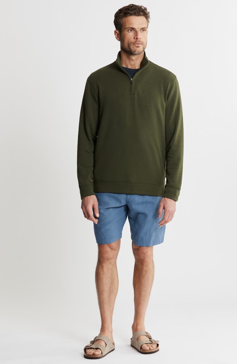 JACHS Tribeca Soft Touch Quarter Zip Pullover, Alternate, color, Hunter