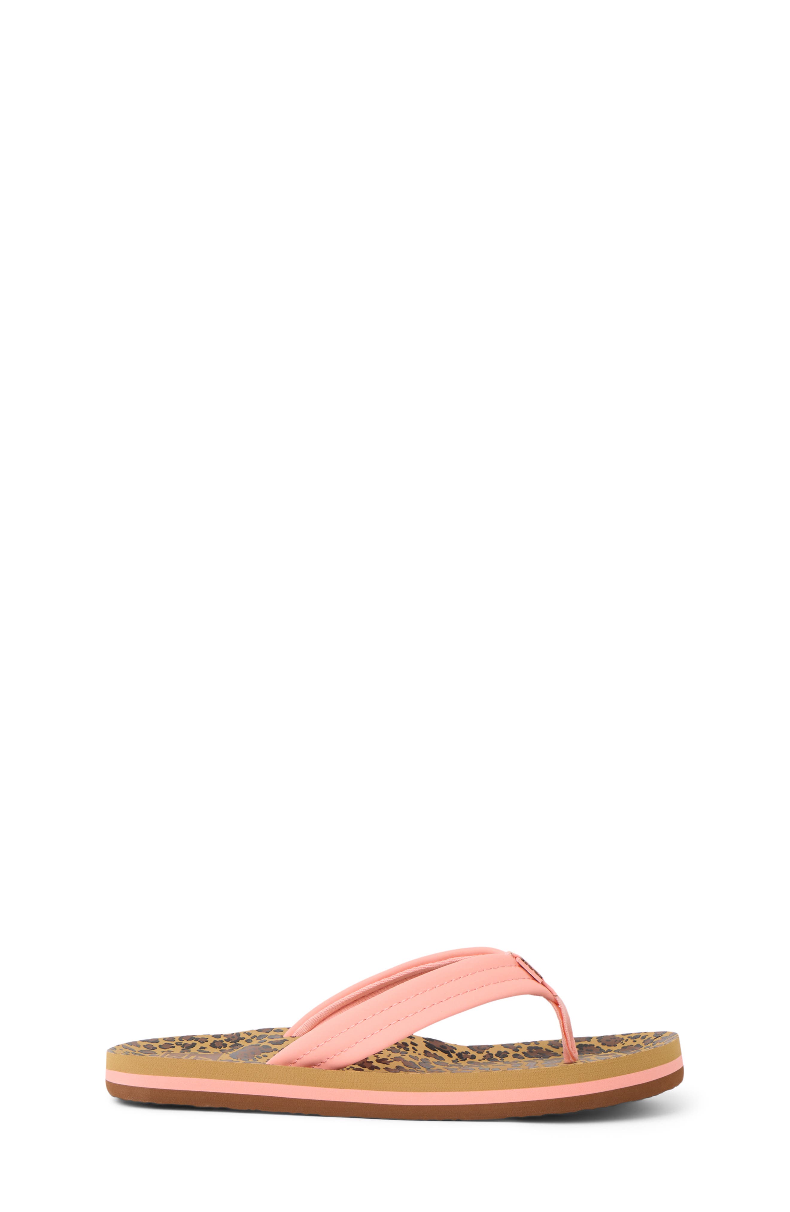 Reef Kids' Ahi Flip Flop, Alternate, color, Leopard/Canyon Sunset