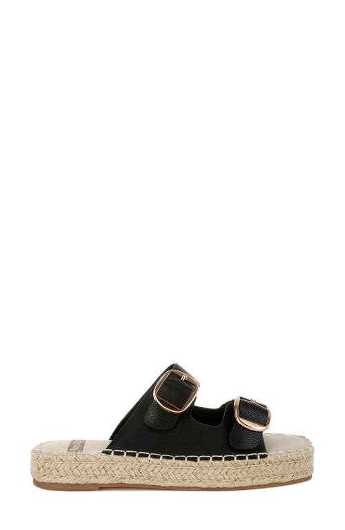 Rag & Co Palala Espadrille Slide Sandal In Black