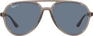 Ray-Ban 57mm Polarized Aviator Sunglasses