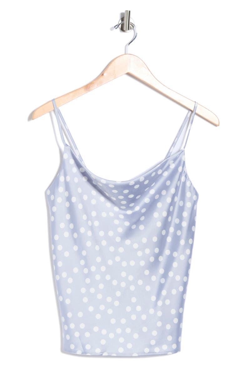 Sleeveless Cowl Neck Tank, Alternate, color, STEEL BLUE