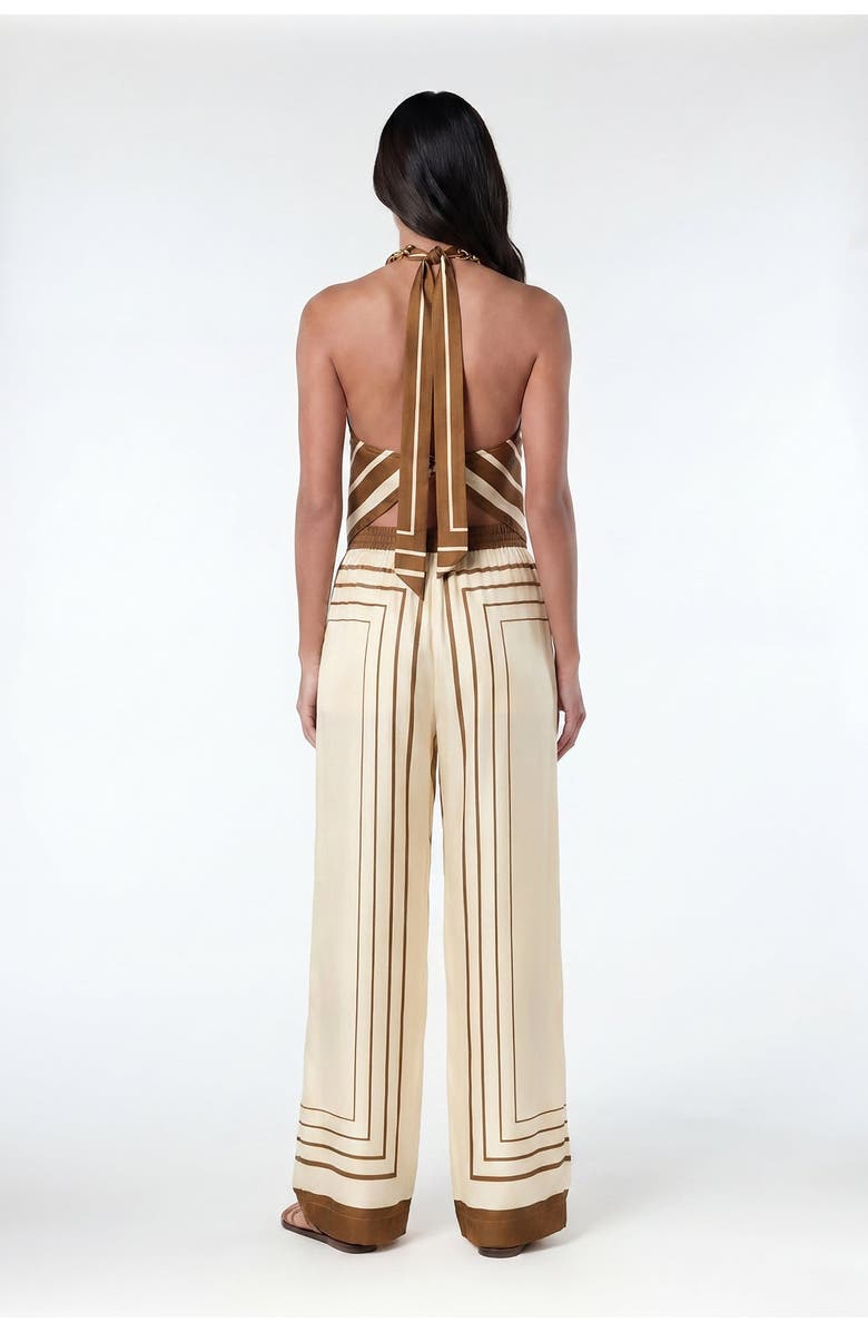 NICHOLAS Skye Top, Alternate, color, Spice Ivory Scarf Print